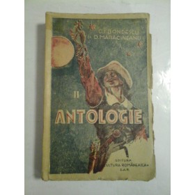 ANTOLOGIE pentru clasa II-a, Gimnaziul unic  (lecturi particulare)  (1946) -  alcatuita de profesorii C.I. BONDESCU si D. MARACINEANU 